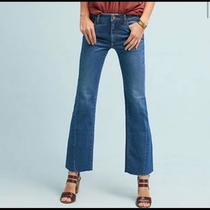 Pilcro and the Letterpress High-Rise Raw Hem Crop